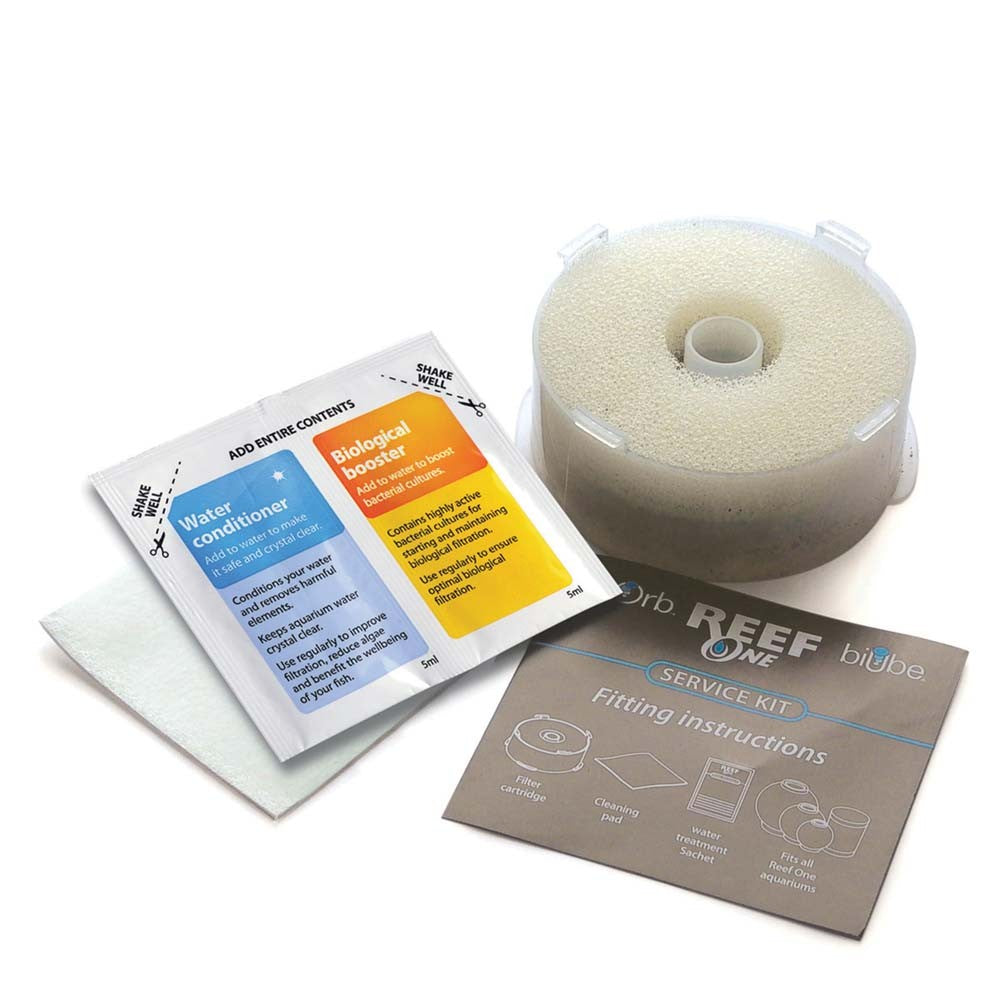 BiOrb Service Kit - Filter Cartridge, Cleaning Pad, & Water Treatment - Model 46014