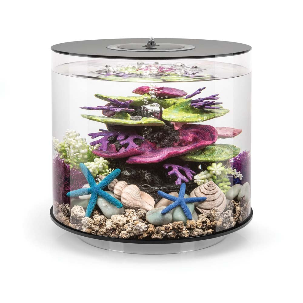 BiOrb Tube 15 Aquarium with MCR - 4 Gallon, Black