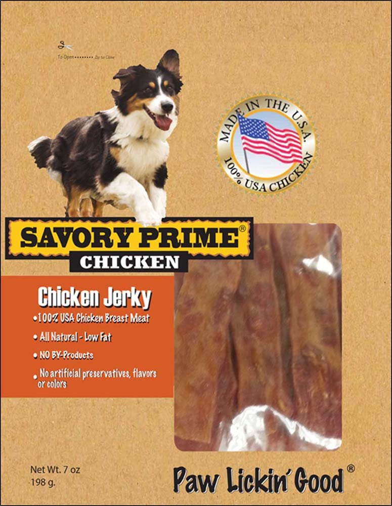 Savory Prime USA Natural Chicken Jerky Dog Treats, 7 oz - Grain Free