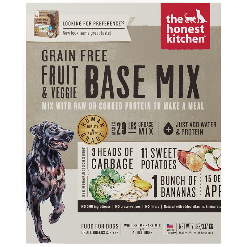 The Honest Kitchen Dehydrated Grain Free Fruit & Veggie Base Mix Dog Food - 7 lb Preference
