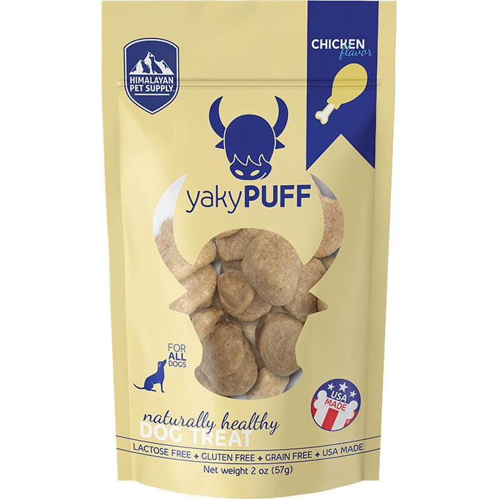 Himalayan Dog Chew Yaky Puff Chicken 2.25oz - Grain Free Dog Treats
