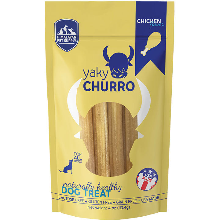 Himalayan Yaky Churro Chicken Dog Chew Treat - 4 oz