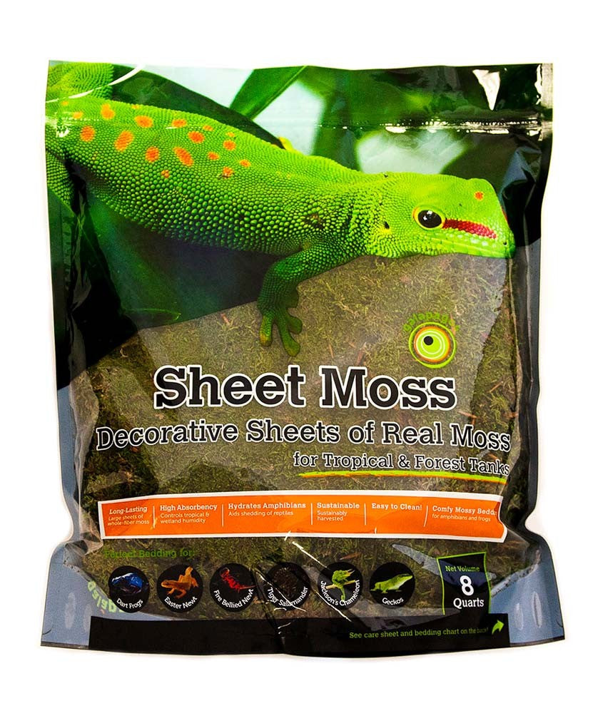 Galapagos Sheet Moss - Natural Terrarium Substrate - 8 Quart