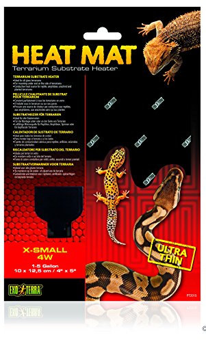 Exo Terra Heat Mat 4W - Terrarium Substrate Heater - X-Small Heat Pad PT2015