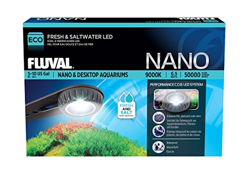 Fluval Eco Nano LED Lamp - Fresh & Saltwater Aquarium Light A3974