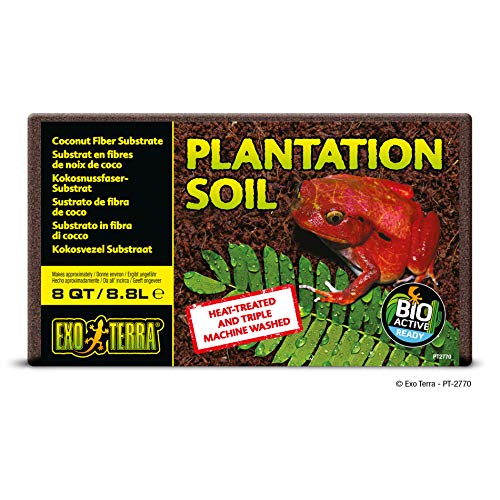 Exo Terra Plantation Soil - Terrarium Substrate - 8 Quart / 8.8 Liters