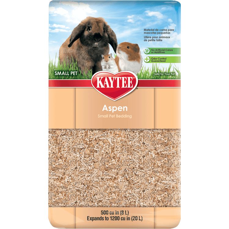 Kaytee Aspen Bedding & Litter - Natural Small Animal Bedding, 1200 cu in