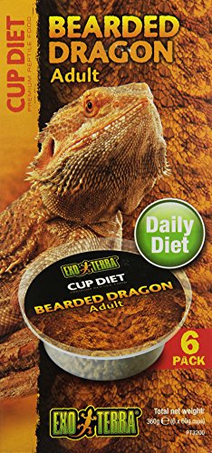 Exo Terra 6-Pack Adult Bearded Dragon Food, 2.1-Ounce