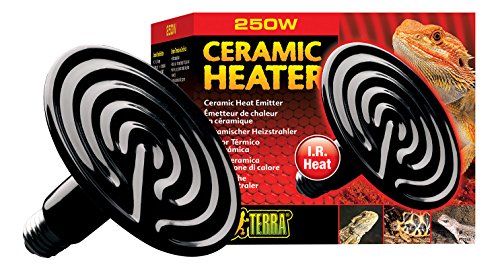Exo Terra Ceramic Heater - 250W Radiant Heat Emitter - Reptile Terrarium Heat Lamp