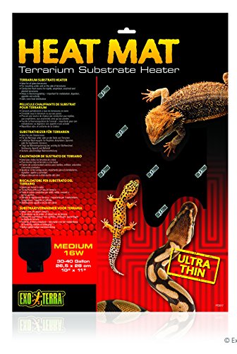 Exo Terra Heat Mat 16W - Reptile Terrarium Substrate Heater - Medium Heat Pad