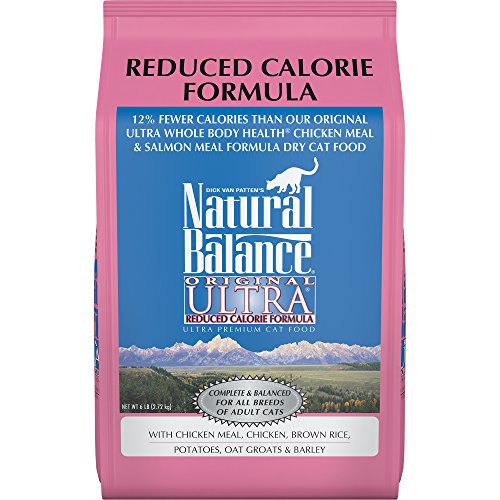 Natural Balance Reduced Calorie Dry Cat Food 6 lb Bag