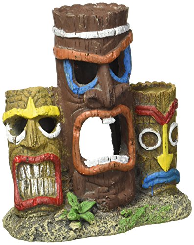 BLE ORNMT 3 TIKI HEAD STATUE
