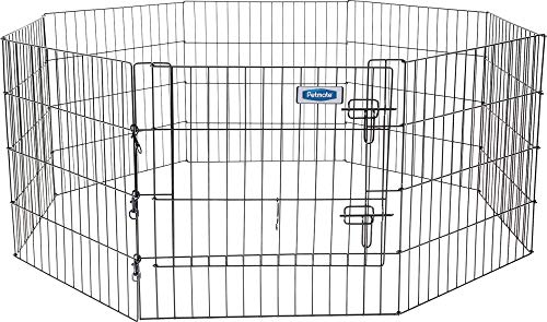Petmate Exercise Pen with Door - 24x24 Inch, 8 Panel Dog Playpen
