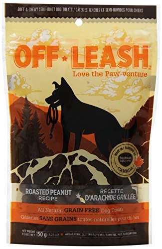 Off Leash Grain Free Dog Treats - Roasted Peanut or Fire Grilled Chick - 5.29 oz