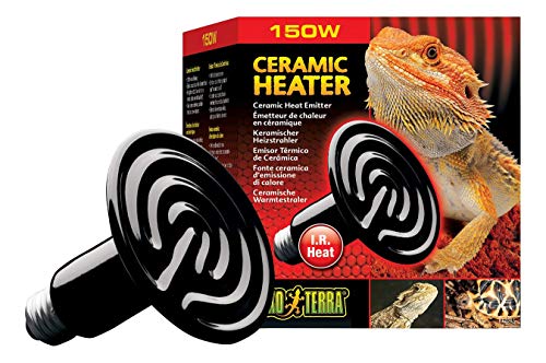 Exo Terra Ceramic Heater - 150W - Reptile Heat Lamp - Radiant Infrared Heat Emitter