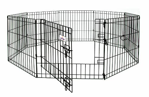Petmate Exercise Pen with Door - 24" x 48" - 8 Panel Portable Playpen