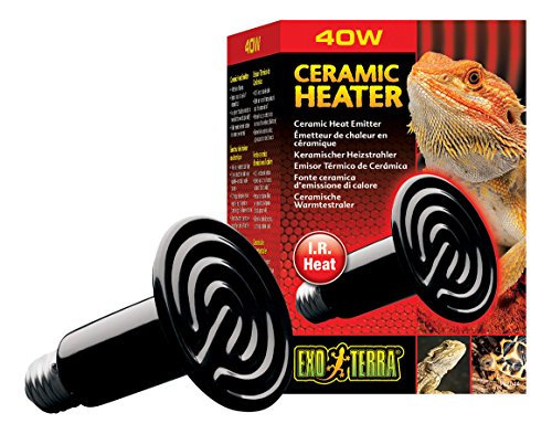Exo Terra Ceramic Heater - 40W - Reptile Heat Lamp - PT2044