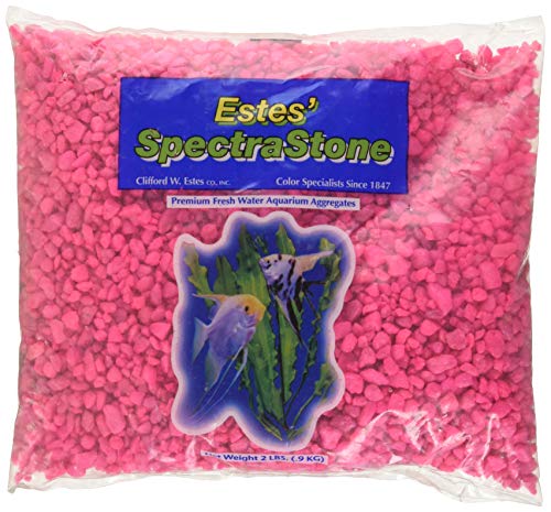 Spectrastone PermaGlo Aquarium Gravel, Pink, 2 lb
