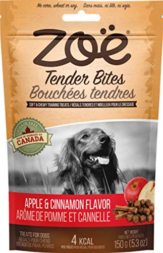 Zoë Tender Bites Dog Treats, All Natural, Grain-Free, Apple and Cinnamon, 5.3 oz