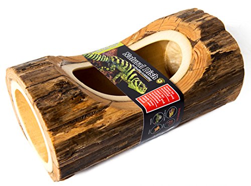 Galapagos Natural Wood Dishes for Reptile Terrariums - Yellowstone