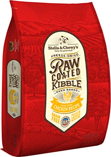 Stella & Chewy's Raw Coated Kibble Chicken Recipe Dog Food, 22lb