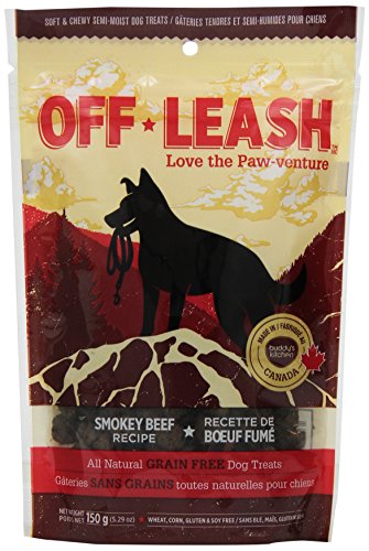 Off Leash Smokey Beef Dog Treats - Grain Free Mini Trainers, 5.29 oz