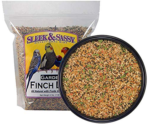 SLEEK & SASSY Garden Finch Bird Food, 4 lbs