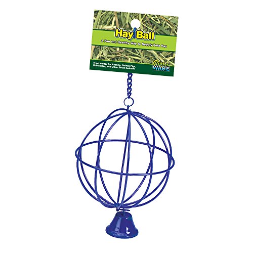 Ware Manufacturing Hay Ball with Bell - Small Animal Chew Toy, Assorted Colors