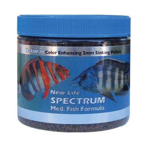 New Life Spectrum Large Fish Formula - 125g (4.41 oz) - Original Sinking Pellet Food for Large Tropical & Marine Fish