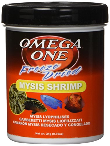 Omega One Freeze Dried Mysis Shrimp - .75 oz - Freshwater & Marine Fish Food Treat