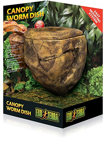 Exo Terra Canopy Worm Dish - Elevated Reptile Feeder - PT2825