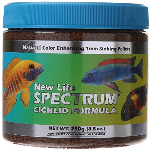 New Life Spectrum Cichlid Formula - Sinking Freshwater Pellets - 1mm - 250g
