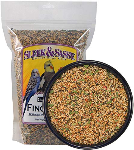 SLEEK & SASSY Garden Finch Bird Food, 2 lbs. - Nutritional Diet for Finches