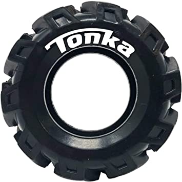Tonka Seismic Tread Tire Dog Toy - 3.5 Inch - Durable Chewing & Toss Toy