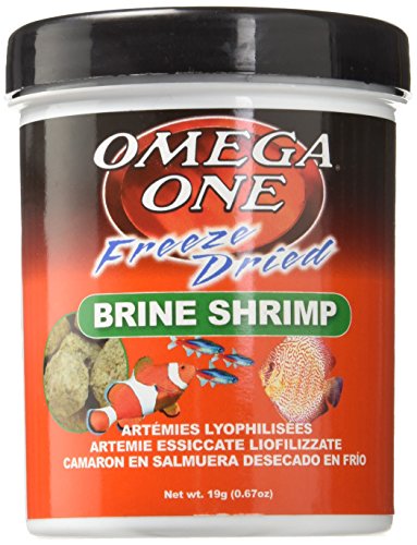 Omega One Freeze Dried Brine Shrimp - Nutri Treat for Freshwater & Marine Fish - 0.67 oz