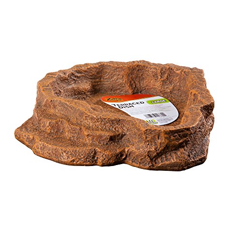 Zilla Terraced Dish Large Reptile Food and Water Bowl