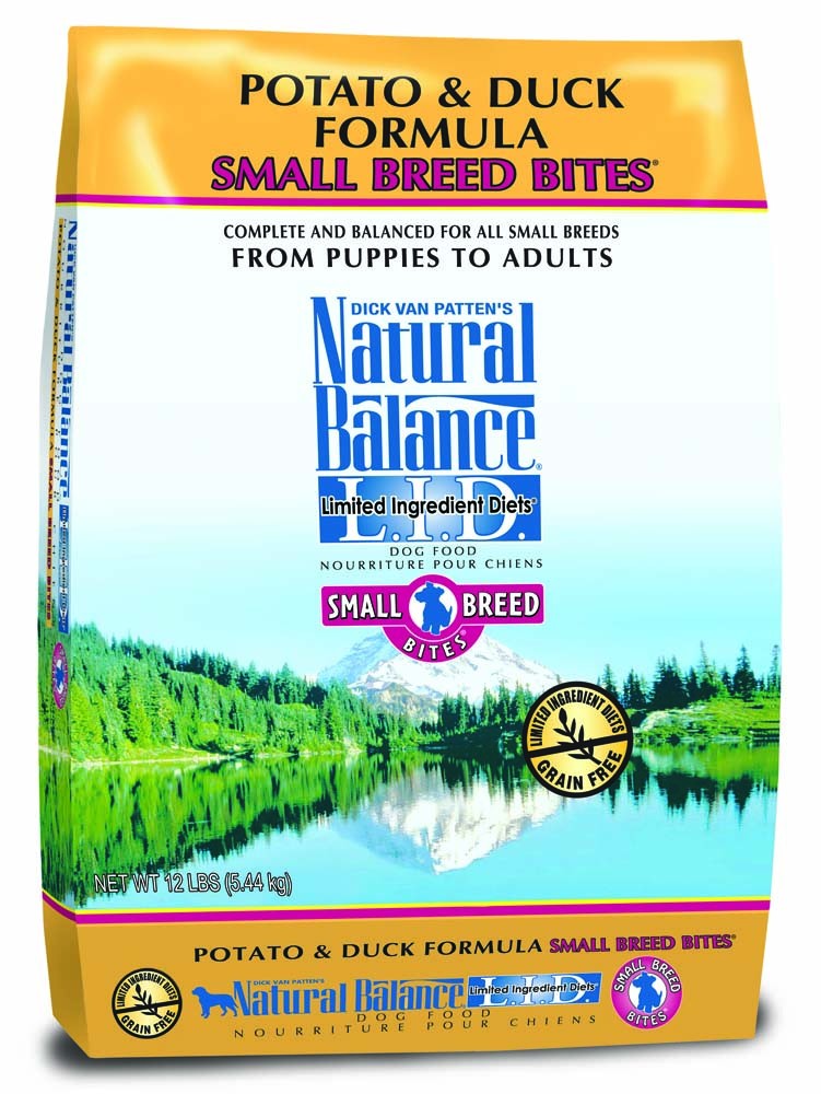 Natural Balance LID Potato & Duck Small Breed Bites Dry Dog Food, 12 lb