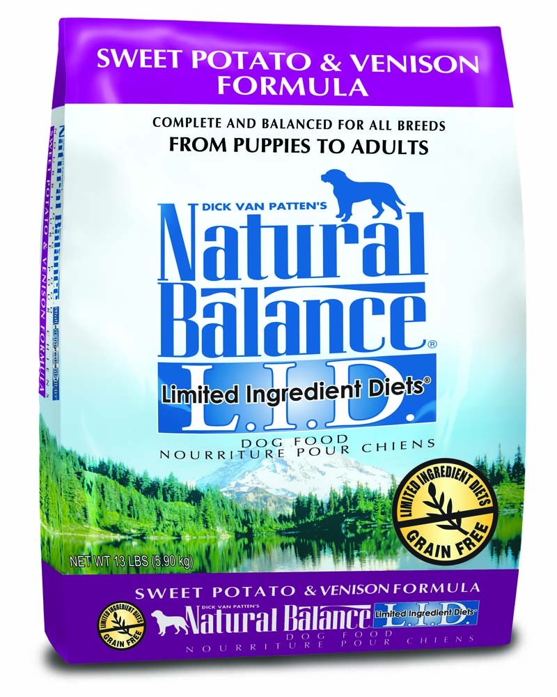 Natural Balance L.I.D. Limited Ingredient Diets Sweet Potato & Venison Dry Dog Food, 13 lb Bag, Grain-Free