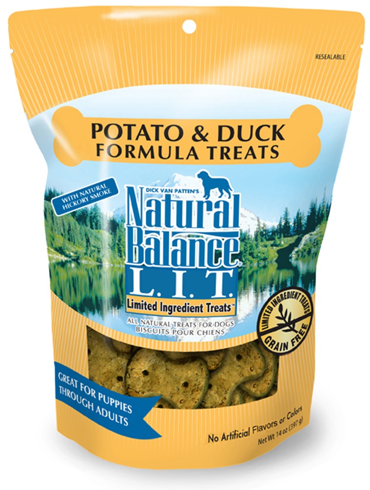 Natural Balance Rewards Crunchy Biscuits, Duck Recipe, Dog Treats, 14 oz