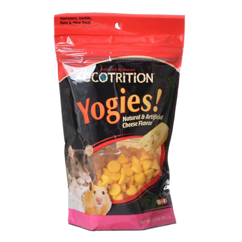 Ecotrition Yogies Hamster, Gerbil & Rat Treats, Cheese Flavor, 3.5 oz