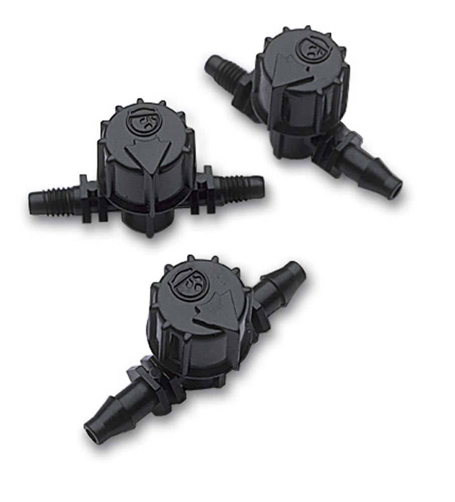 Two Little Fishies Micro Valve Barb x Barb 6-Pack - Aquarium Air/Water Flow Control