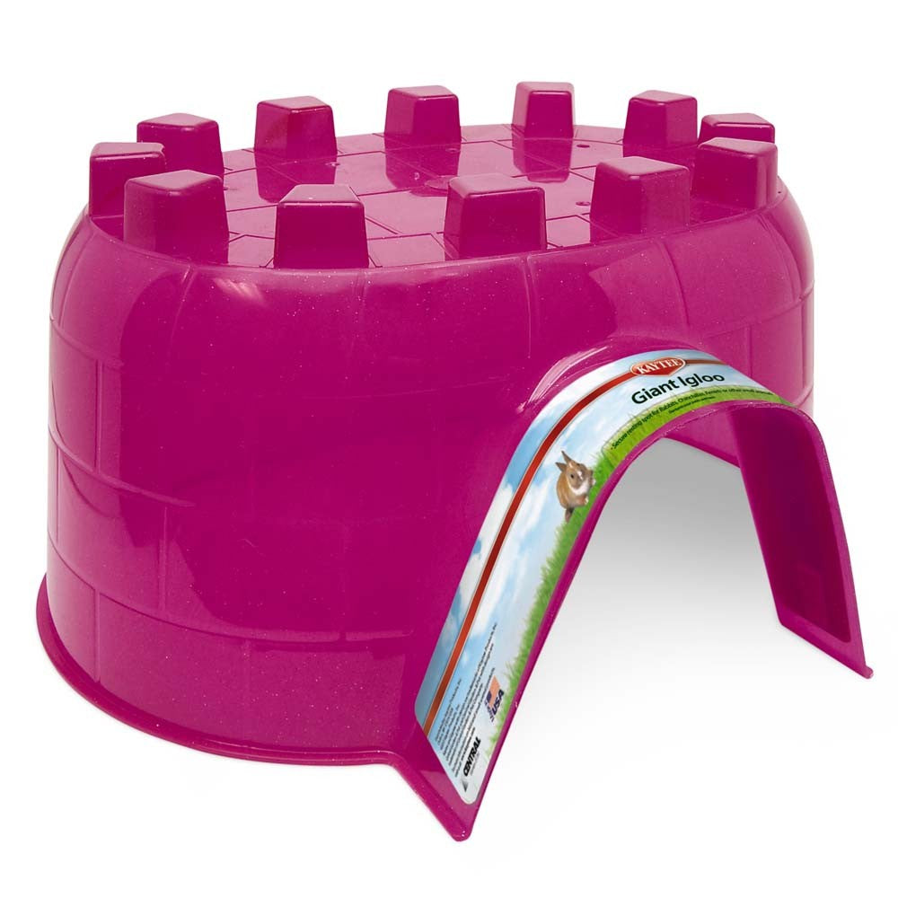 Kaytee Giant Igloo Hideout - Small Animal Habitat (Colors Vary)