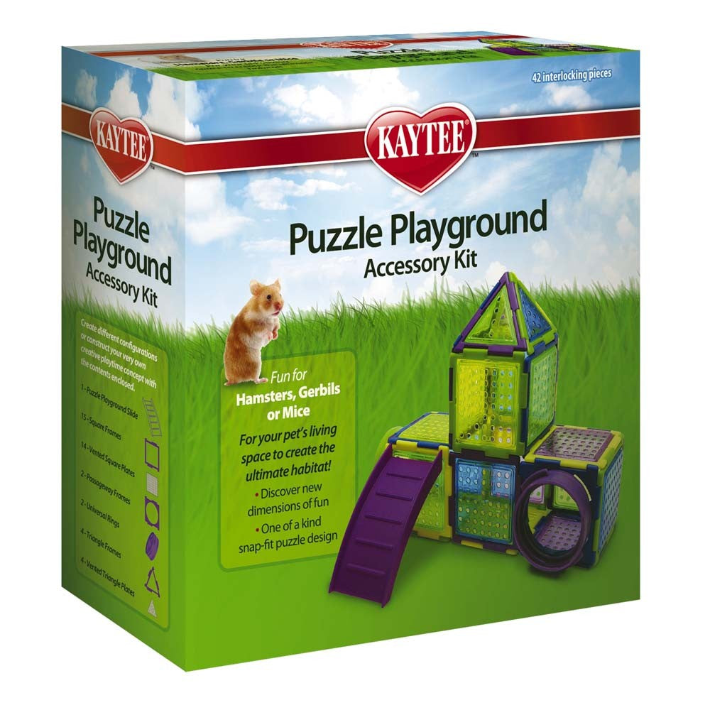 Kaytee Puzzle Playground - Small Animal Toy - 42 Piece Jungle Gym