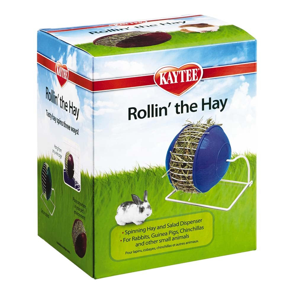 Kaytee Rabbit Rollin' Small Animal Hay Holder Dispenser - Assorted Colors