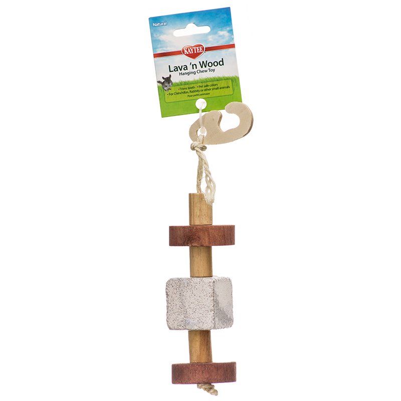 Kaytee Lava 'N Wood Hanging Chew Toy for Small Animals
