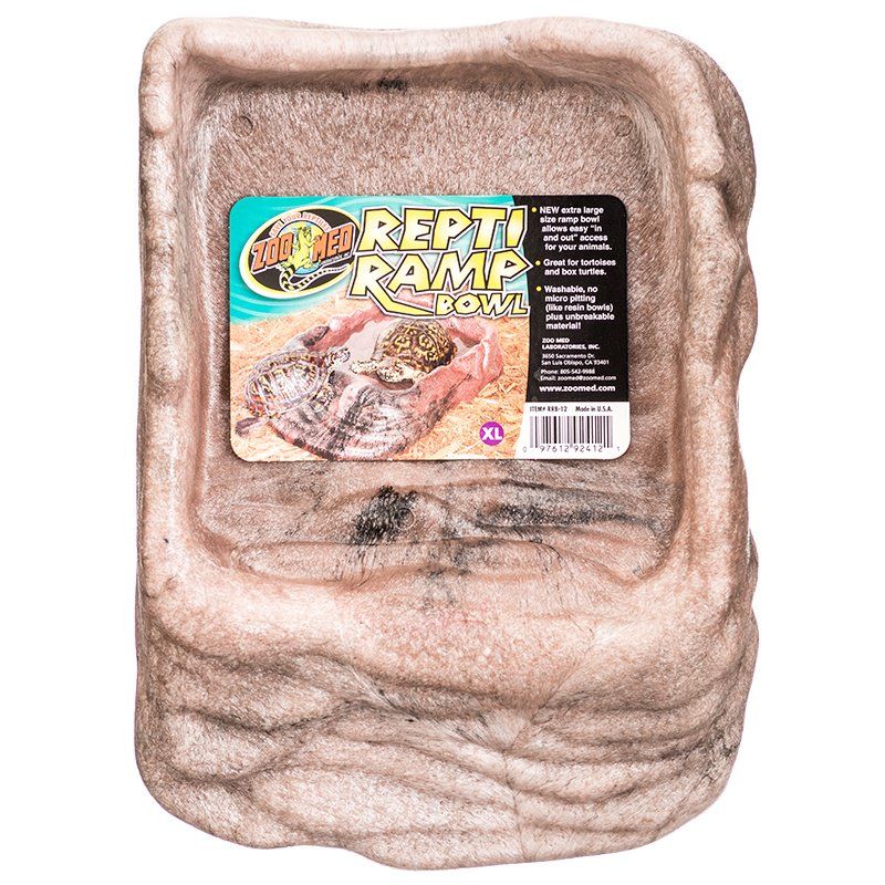 Zoo Med Repti Ramp Bowl - Extra Large - Reptile Water and Food Dish