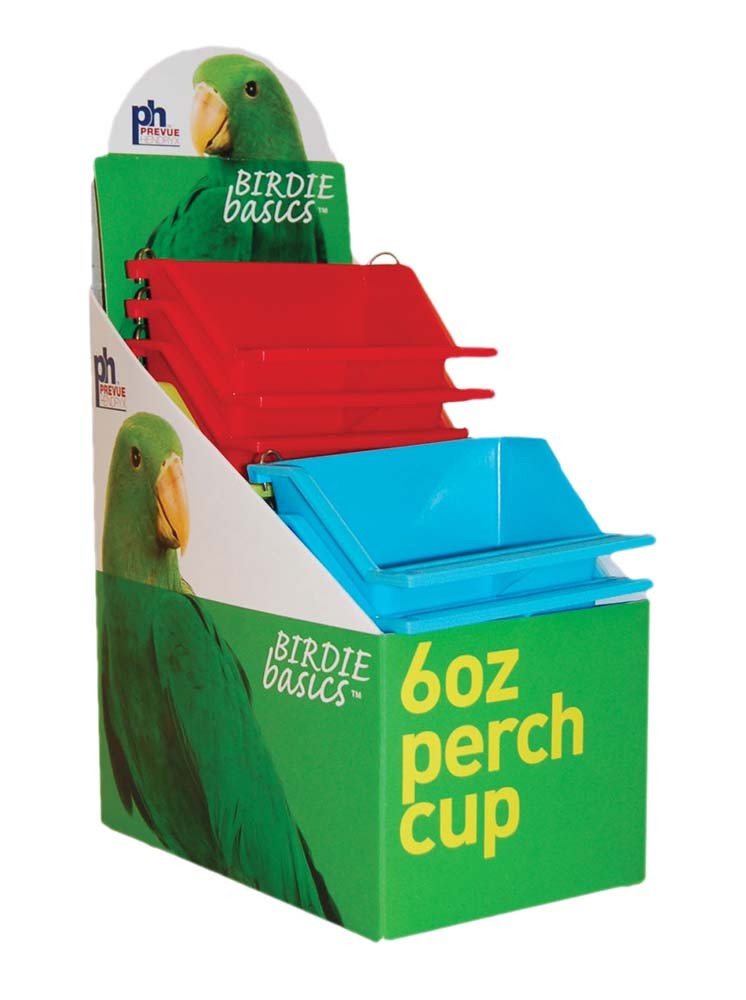 Prevue Birdie Basics 6 oz Perch Cup - Bird Food & Water Cage Accessory
