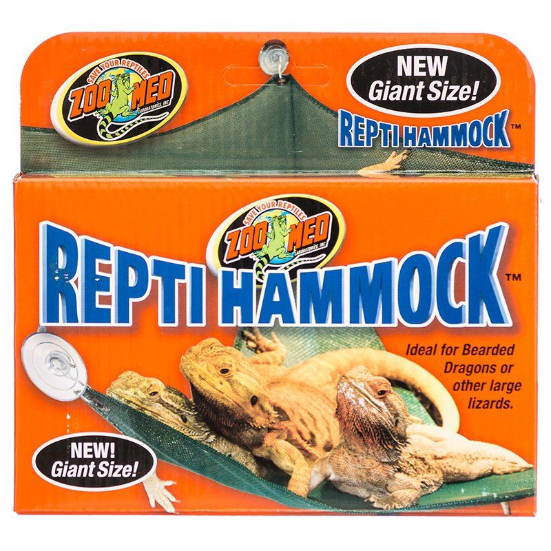 Zoo Med Repti Hammock Giant - 27" Long, Nylon Mesh Reptile Lounger for Bearded Dragons & Large Lizards