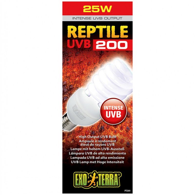 Exo Terra Reptile UVB200 25W/26W High Output Compact Fluorescent Bulb - PT2341