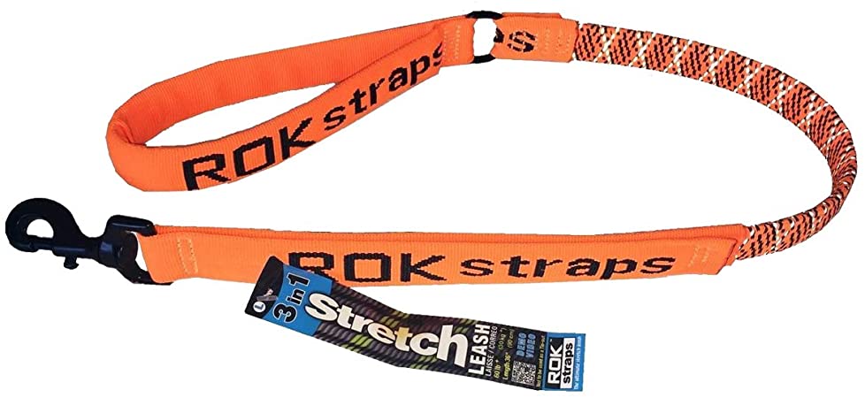 ROK Straps Lead Strap - Green/Black - Large - 36 Inch Dog Leash